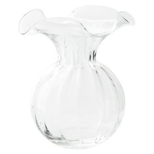 Hibiscus Glass Fluted Vase - Large
