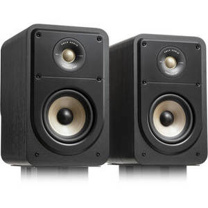 Signature Elite ES15 Two-Way Bookshelf Speakers (Black, Pair)