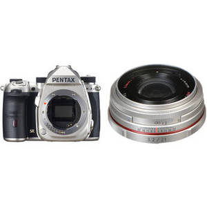 K-3 Mark III DSLR Camera with 21mm f/3.2 Lens Kit (Silver)