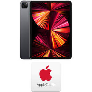 11" iPad Pro and AppleCare+ Protection Plan Kit (Mid 2021, 128GB, Wi-Fi Only, Space Gray)
