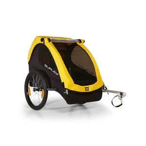 Bee Kids Bike Trailer and Stroller - Double/Yellow