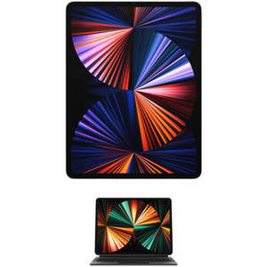 12.9" iPad Pro M1 Chip with Magic Keyboard Kit (Mid 2021, 256GB, Wi-Fi Only, Space Gray)