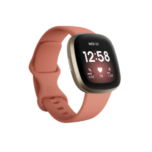 Fitbit Versa 3 (Pink Clay/Soft Gold Aluminum)