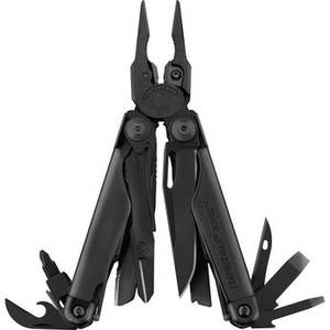Surge Stainless Steel Multi-Tool with Black MOLLE Sheath (Black Oxide, Boxed)