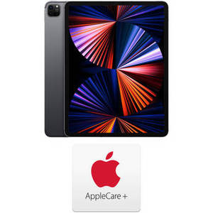 12.9" iPad Pro and AppleCare+ Protection Plan Kit (Mid 2021, 128GB, Wi-Fi + 5G LTE, Space Gray)