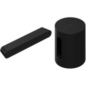 Ray Soundbar with Sub Mini Wireless Subwoofer Kit (Black)