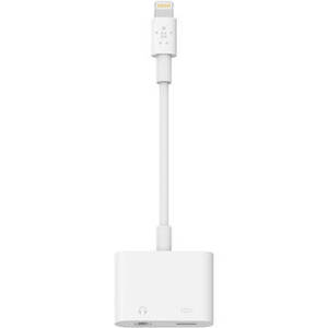 3.5mm Audio + Charge RockStar Adapter (White)