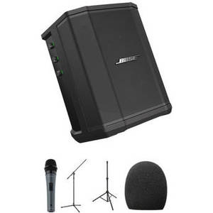 S1 Pro Performance Kit with Speaker Stand, Microphone, Mic Stand, and Accessories