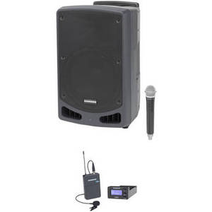 Expedition XP312w Portable PA-K Kit with Concert 88a Wireless Lavalier Mic System-D