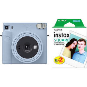 INSTAX SQUARE SQ1 Instant Film Camera with Film Kit (Glacier Blue)