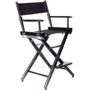Pro Series Medium Director's Chair (24", Black Frame, Black Canvas)