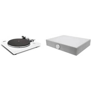 SpinDeck MAX Fully Automatic Two-Speed Turntable & SpinBase Speaker Kit (White)