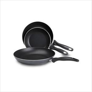 Specialty Non-Stick 3-Piece Fry Pan Set - Charcoal