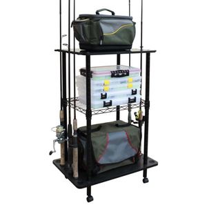 12-Fishing Rod Tackle Cart
