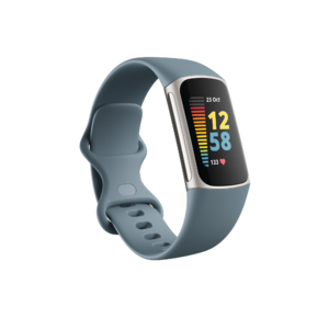 Fitbit Charge 5⢠(Steel Blue/Platinum Stainless Steel)