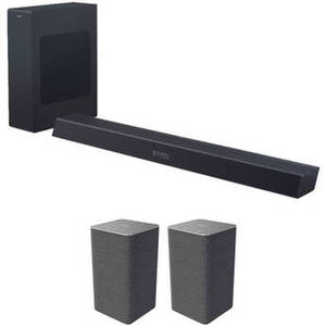 TAB8405/37 240W 2.1-Channel Soundbar System & W6205/37 Wireless Speaker Pair Kit