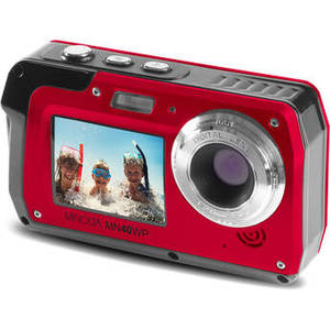 MN40WP Waterproof Dual-Screen Digital Camera (Red)