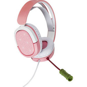 TUF Gaming H1 Wired Gaming Headset (Pink / White, Demon Slayer Nezuko Edition)
