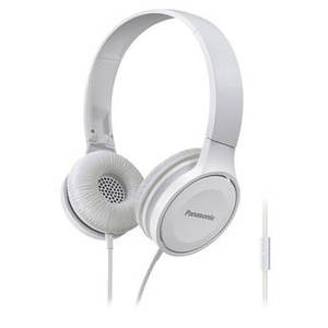 Lightweight On-Ear Headphones with Microphone and Controller (White)
