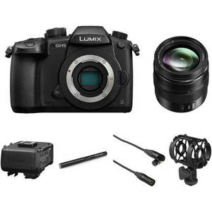 Lumix GH5 Mirrorless Camera with 12-35mm Lens and Microphone Kit