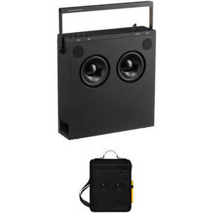 OB-4 Magic Radio Portable Bluetooth Radio and Speaker with Mesh Bag Kit (Black)