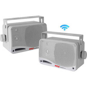 PDWR42WBT Indoor/Outdoor Speakers with Bluetooth (White, Pair)