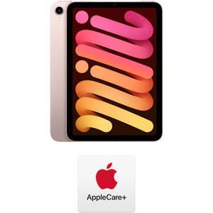 8.3" iPad mini and AppleCare+ Protection Plan Kit (6th Gen, 64GB, Wi-Fi Only, Pink)