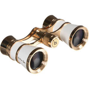 3x25 Aida Opera Glasses (White & Gold)