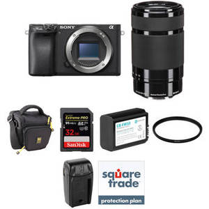 a6400 Mirrorless Camera with 55-210mm Lens Deluxe Kit