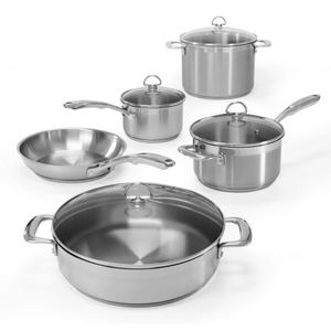 Induction 21 Steel 9-Piece Cookware Set