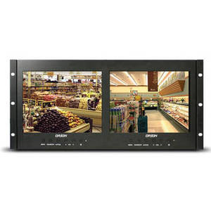 Rack Mount Ready Series Dual 9.7" Rack-Mountable LCD CCTV Monitors