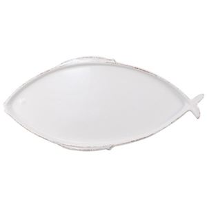 Melamine Lastra Fish Oval Platter - White/Large
