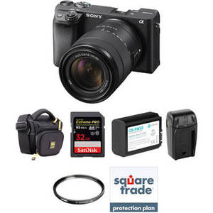 a6400 Mirrorless Camera with 18-135mm Lens Deluxe Kit