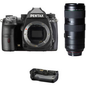 Pentax K-3 Mark III DSLR Camera with 70-210mm Lens and Battery Grip Kit (Black)
