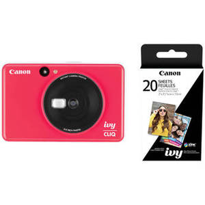 IVY CLIQ Instant Camera Printer with 20 Sheets of Paper Kit (Ladybug Red)