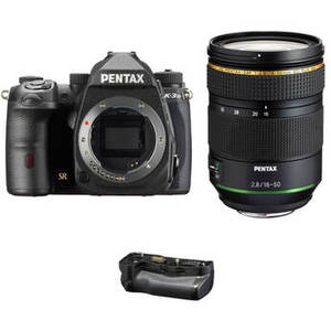 Pentax K-3 Mark III DSLR Camera with 16-50mm Lens and Battery Grip Kit (Black)