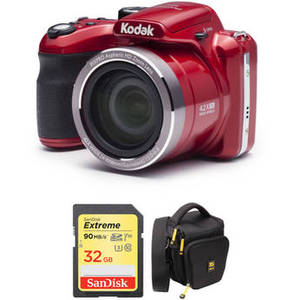 PIXPRO AZ421 Digital Camera Basic Kit (Red)