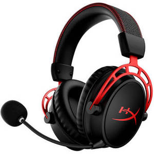 Cloud Alpha Wireless Over-Ear Gaming Headset (Black and Red)