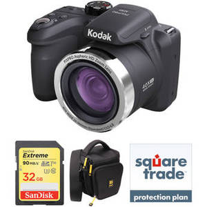 PIXPRO AZ401 Digital Camera Deluxe Kit (Black)