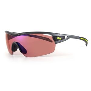 Hype Sunglasses - Dark Matte Grey/Amber Light Blue Mirror