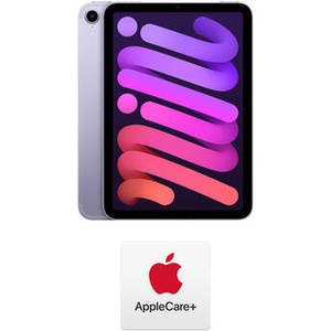 8.3" iPad mini and AppleCare+ Protection Plan Kit (6th Gen, 256GB, Wi-Fi + 5G LTE, Purple)