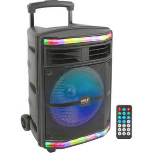 PPHP1044B 10" 2-Way 600W Portable Bluetooth PA Speaker with Light Show