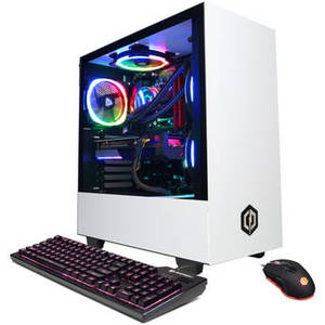 Gamer Supreme Liquid Cool Gaming Desktop Computer (White)