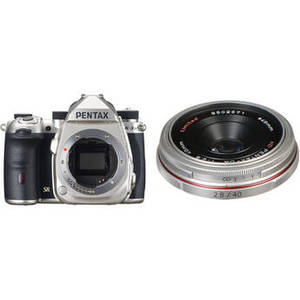 Pentax K-3 Mark III DSLR Camera with 40mm f2.8 Lens Kit (Silver)
