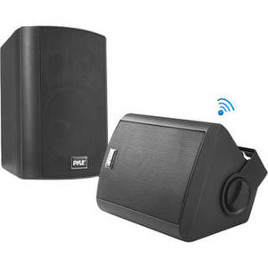 5.25" PDWR52BTBK Indoor/Outdoor Bluetooth Speaker System (Black, Pair)