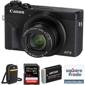 PowerShot G7 X Mark III Digital Camera Deluxe Kit (Black)