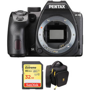K-70 DSLR Camera Body with Accessory Kit (Black)