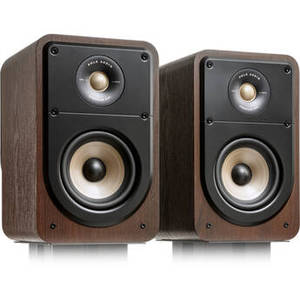 Signature Elite ES15 Two-Way Bookshelf Speakers (Walnut, Pair)