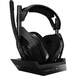A50 Wireless Gaming Headset with Base Station (Black & Gold, for Windows, Mac, and Xbox One)