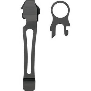 Removable Pocket Clip and Quick Release Lanyard Ring (Black Oxide)